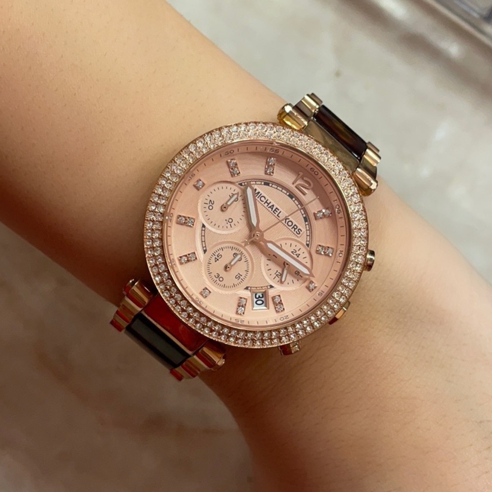 Michael Kors Rose Dial Ladies Watch